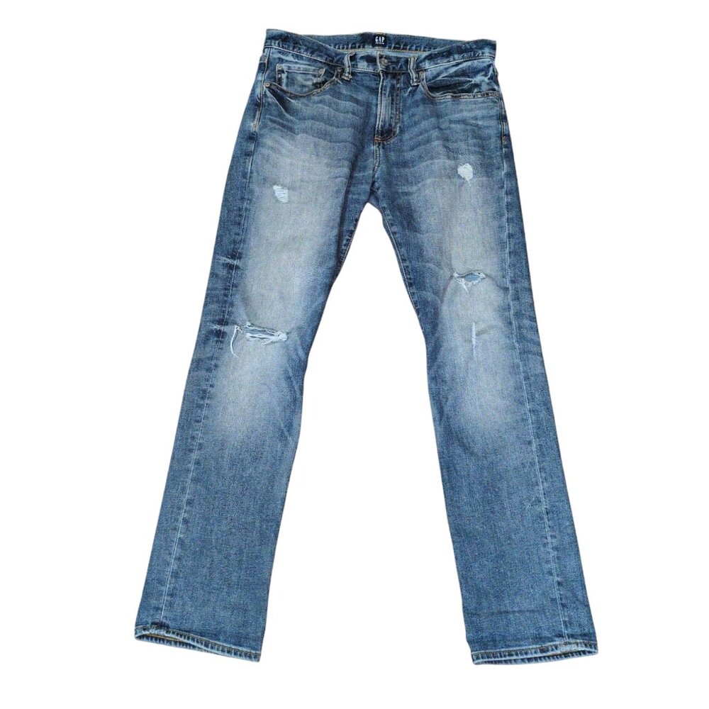 GAP Men's Slim Fit Ripped Jeans